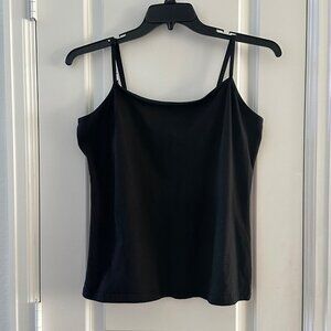 Black George Womens Camisole Tank Top XL 16-18 Cotton/Spandex